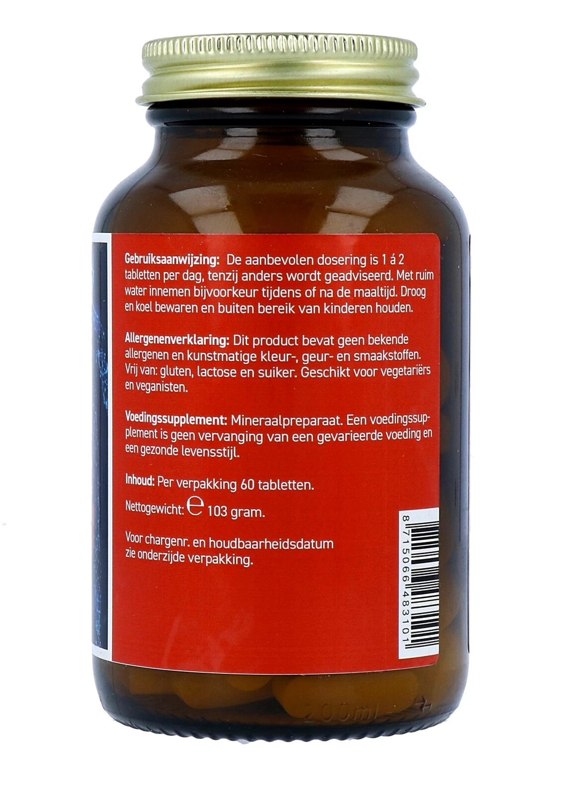 All Natural Magnesium citraat 400mg (60 tabletten)