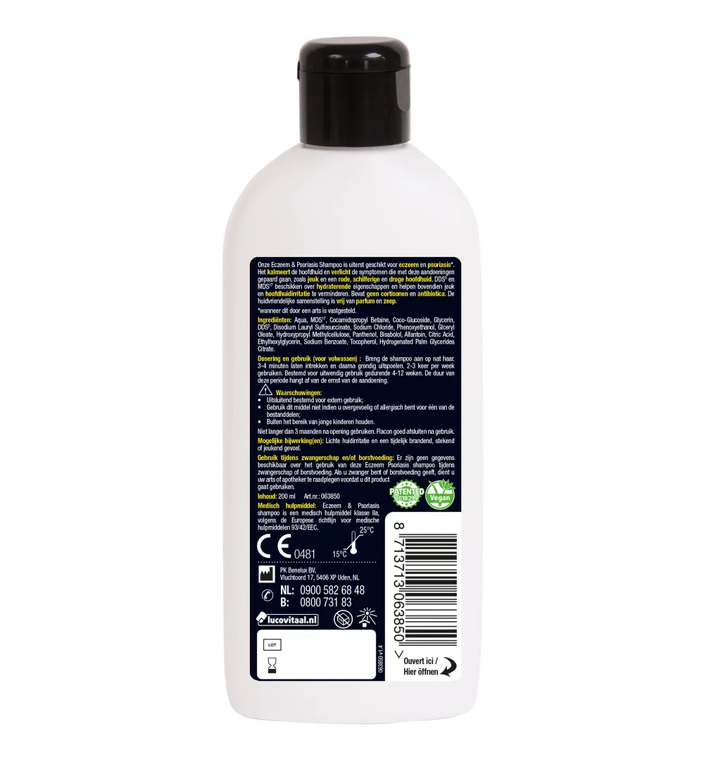 Lucovitaal Eczeem Psoriasis Shampoo (200 ml)