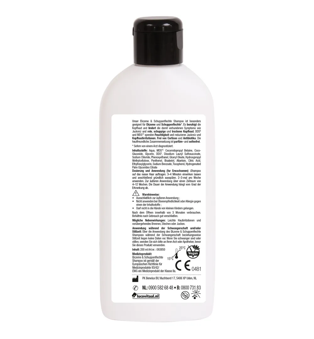 Lucovitaal Eczeem Psoriasis Shampoo (200 ml) - image 3