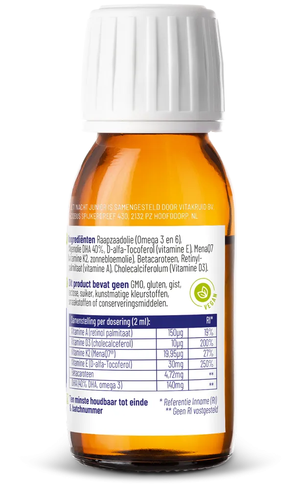 Vitakruid Multi Nacht Junior 100% Vegan (60 ml) - image 2