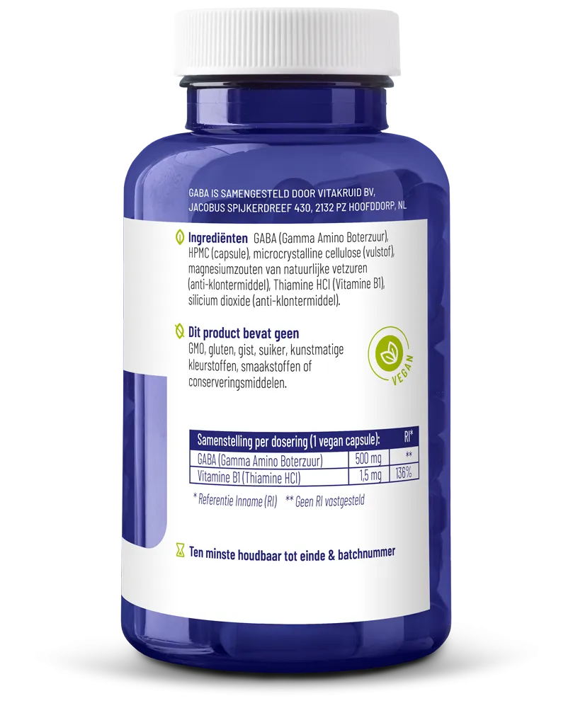 Vitakruid GABA (90 vega capsules) - image 2