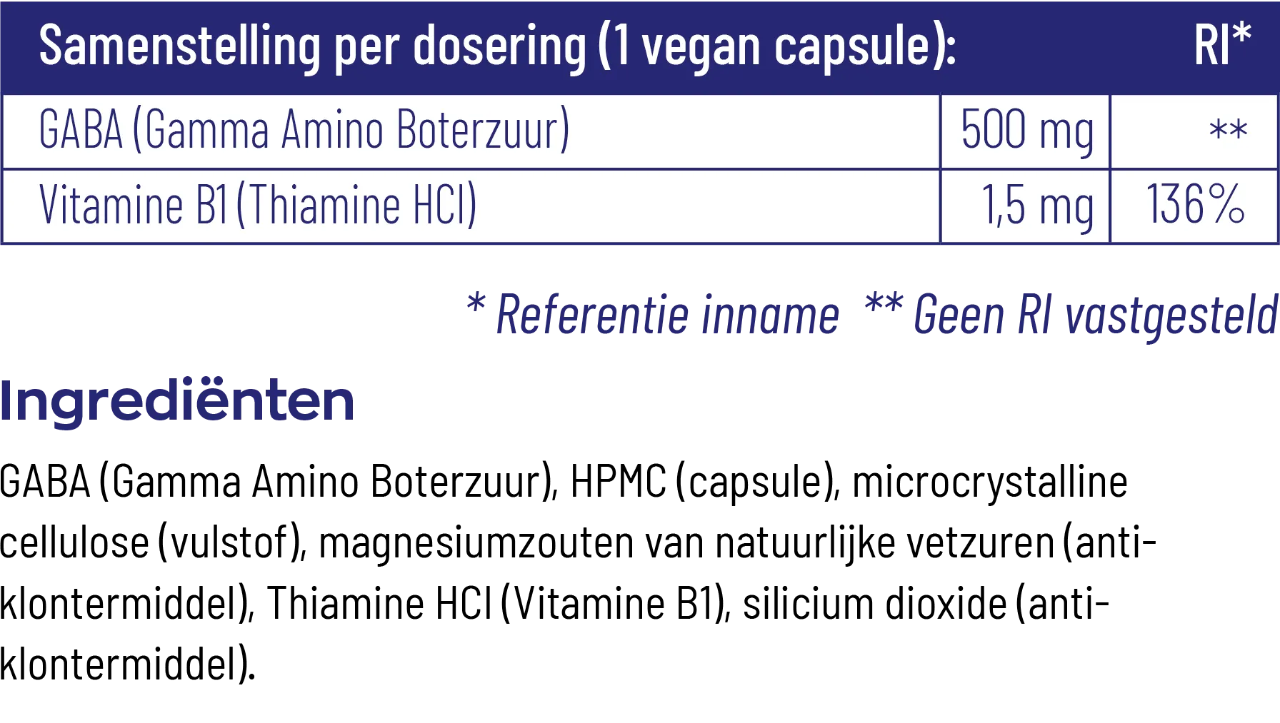 Vitakruid GABA (90 vega capsules) - image 3