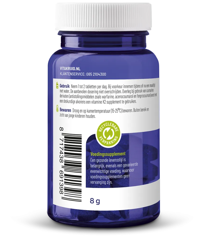 Vitakruid Vitamine K2 100 mcg K2Vital® Delta (60 tabletten)