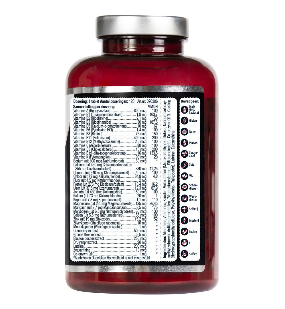 Lucovitaal Multivitamine Vrouw (120 tabletten)