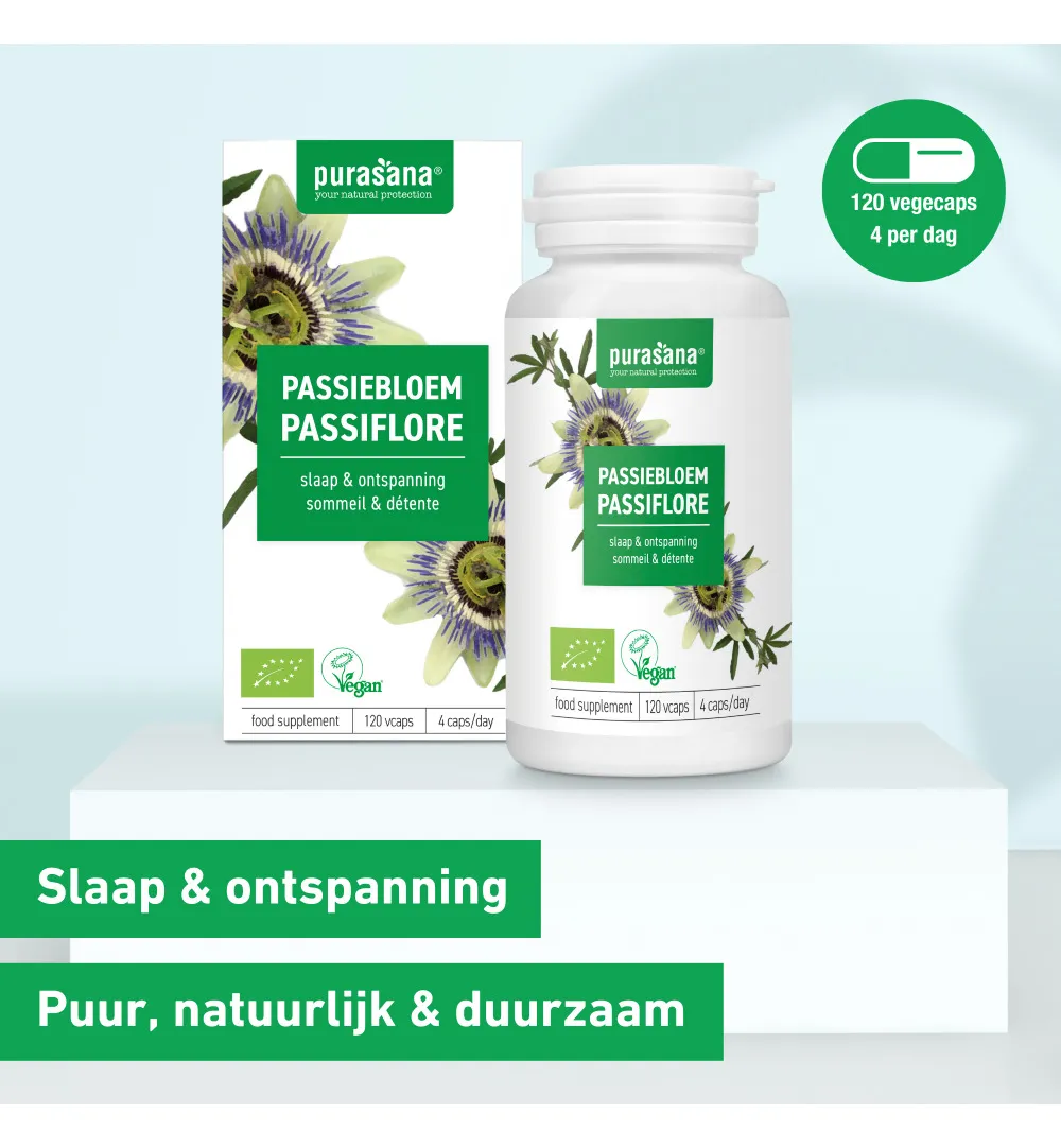 Purasana Passiebloem capsules 125 mg 120 (120 vega capsules) - image 6