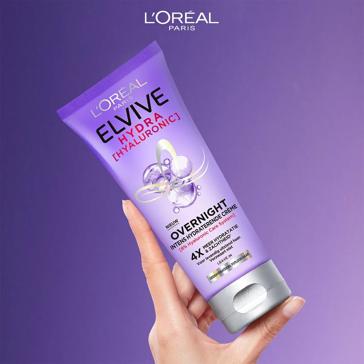 L'Oréal Paris Elvive Overnight Cream Hydra Hyaluronic (200 ml) - image 2