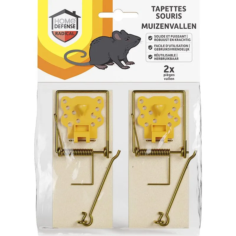 Home Defense Muizenvallen Hout (2 stuks)