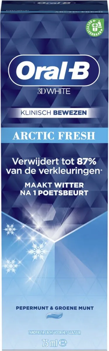 Oral B Tandpasta 3D White Arctic Fresh (75 ml)