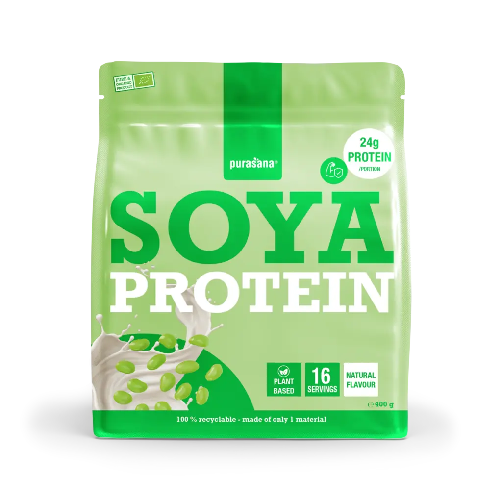 Purasana Plant Protein Soja Natuurlijk Bio (400 gr)