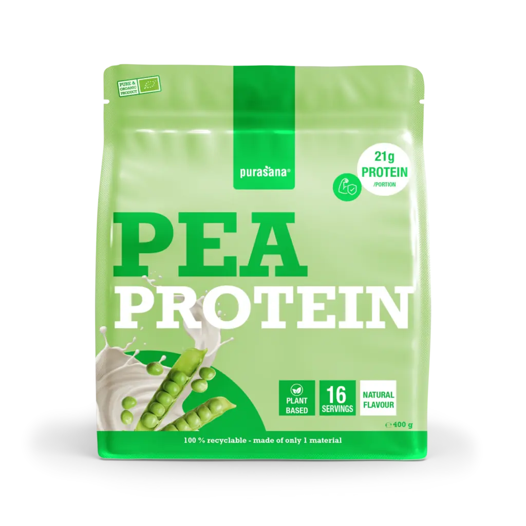 Purasana Plant Protein Erwt Natuur Bio (400 gr)