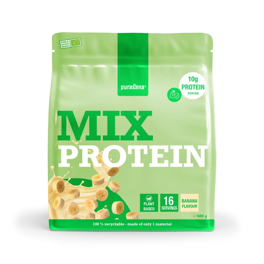 Purasana Plant Protein Mix Banaan Bio (400 gr)