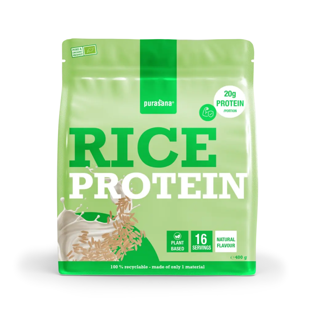Purasana Plant Protein Rijst Natuurlijk Bio (400 gr)