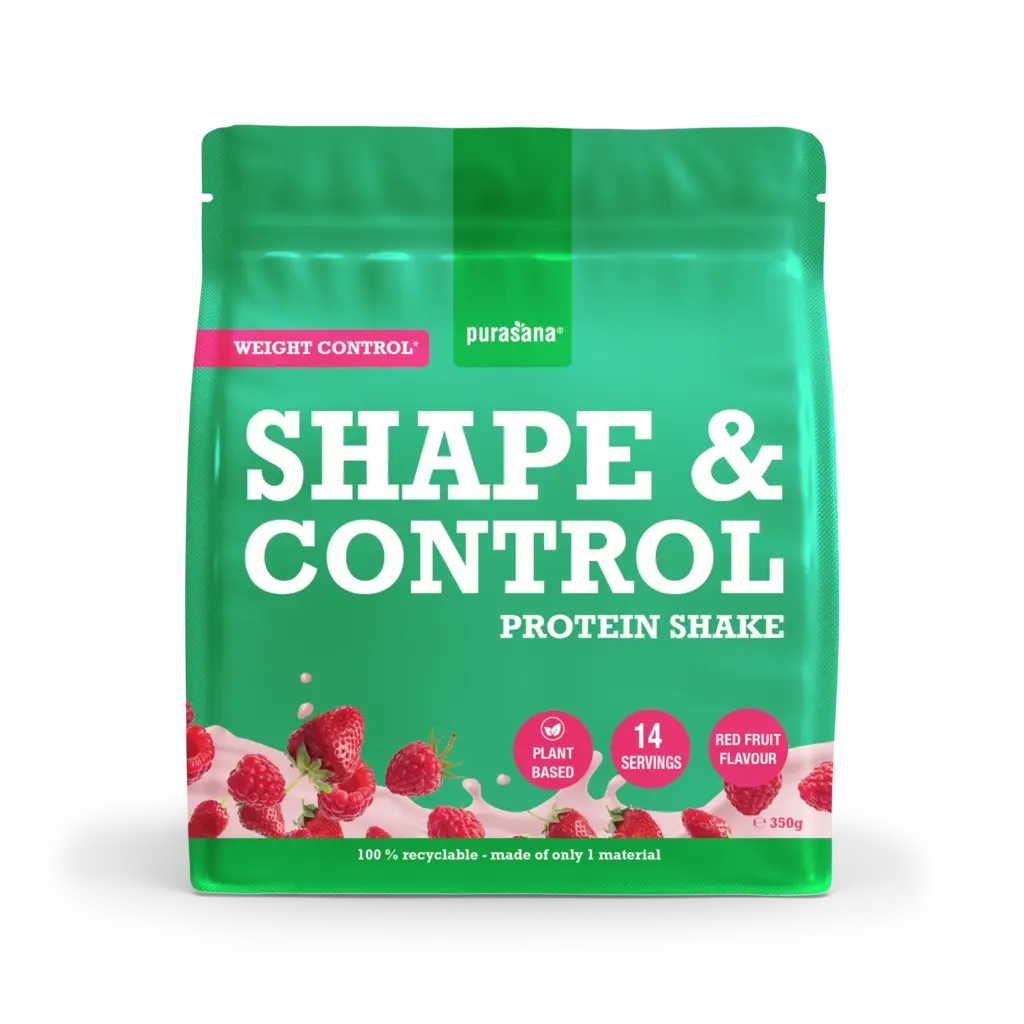 Purasana Shape & Control Plant Protein Rode Vruchten (350 gr)