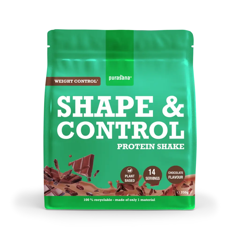 Purasana Shape & Control Plant Protein Chocolade (350 gr)