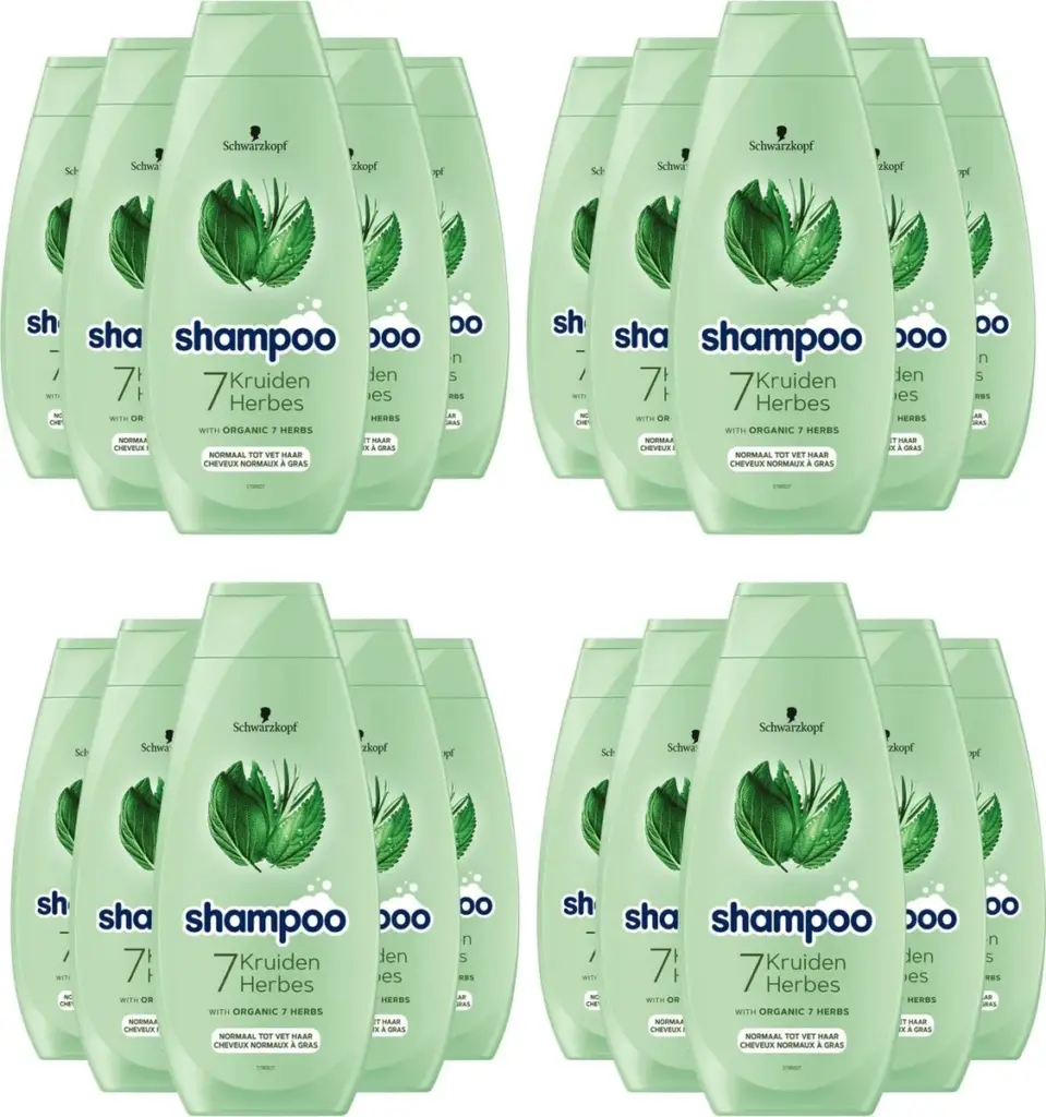 20x Schwarzkopf Shampoo 7 kruiden (400 ml)