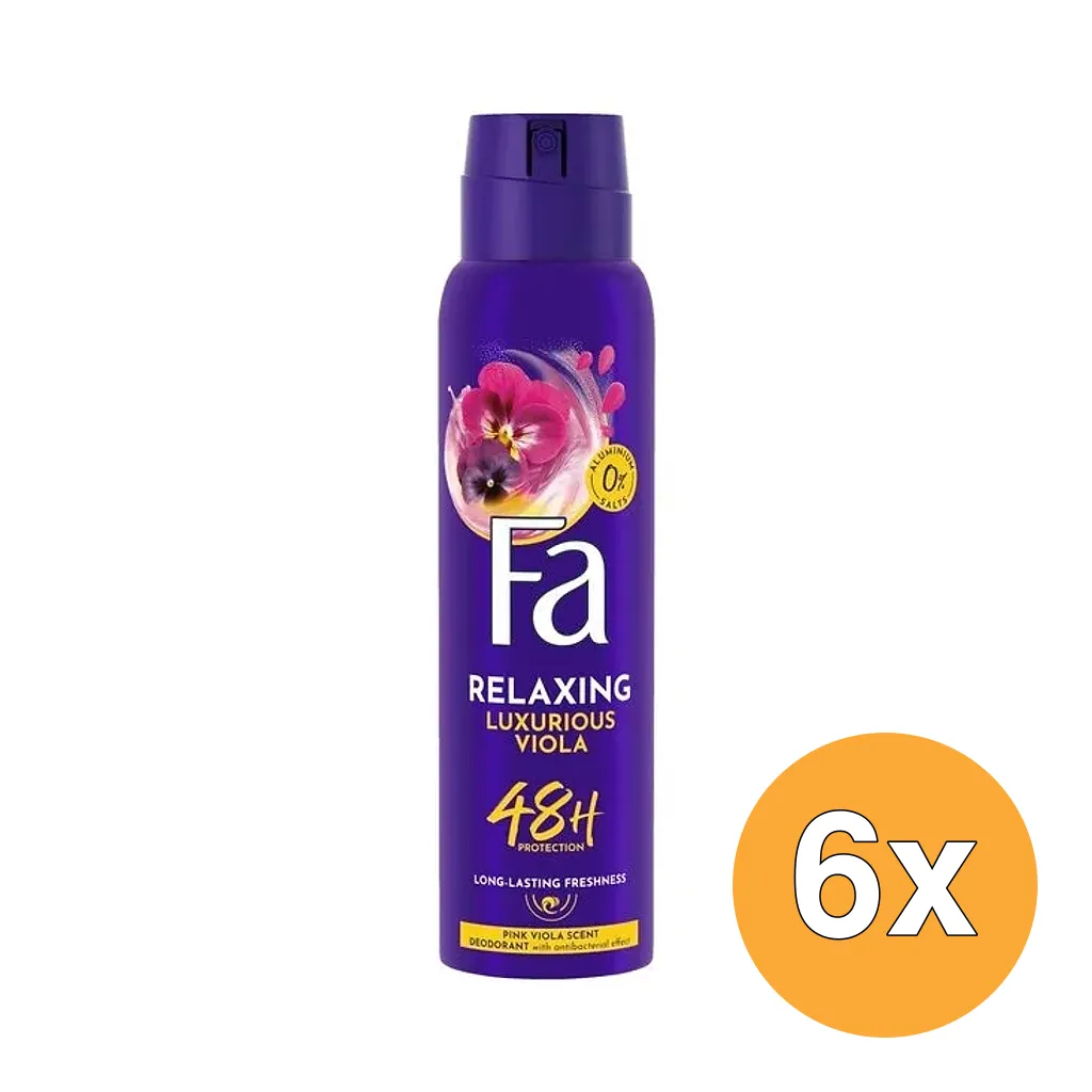 6x Fa Deodorant Spray Luxurious Viola (150 ml)