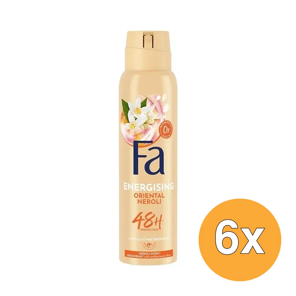6x Fa Deodorant Spray Oriental Neroli (150 ml)
