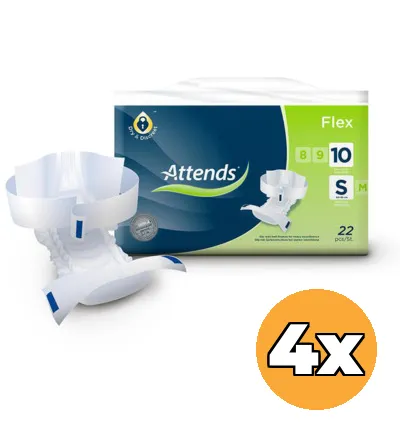 4x Attends Flex 10 maat S 60-85 cm (22 stuks)
