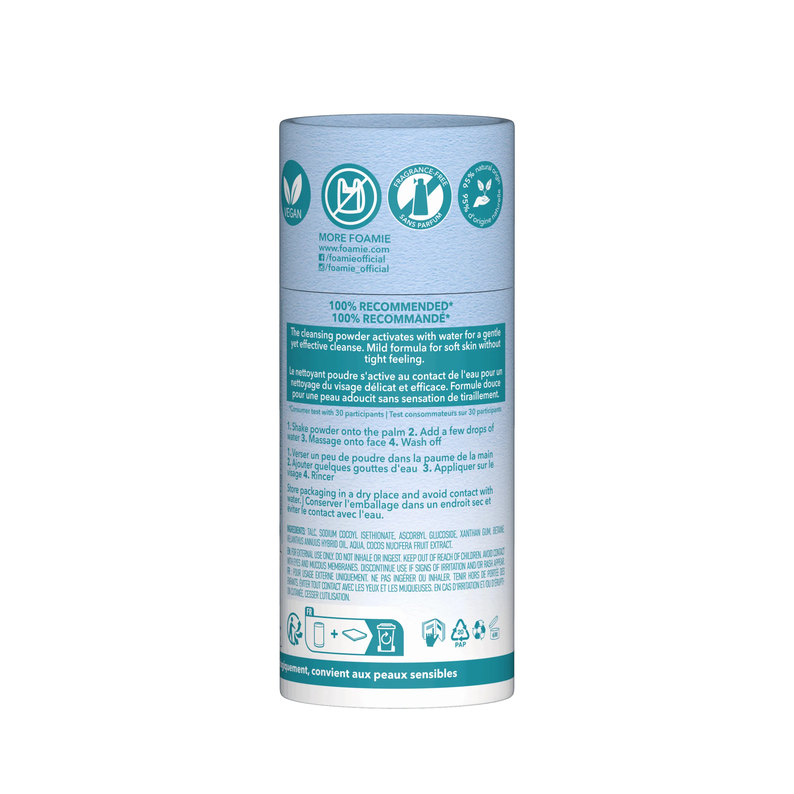 Foamie Magic Cleanse Powder To Milk Face Wash (40 gr)