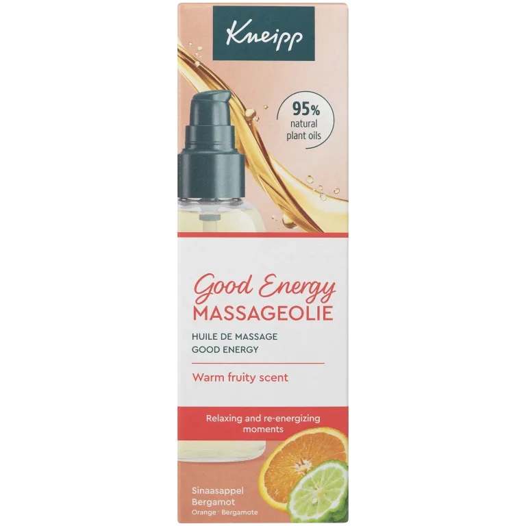 Kneipp Massageolie Good Energy met Pompje (100 ml)