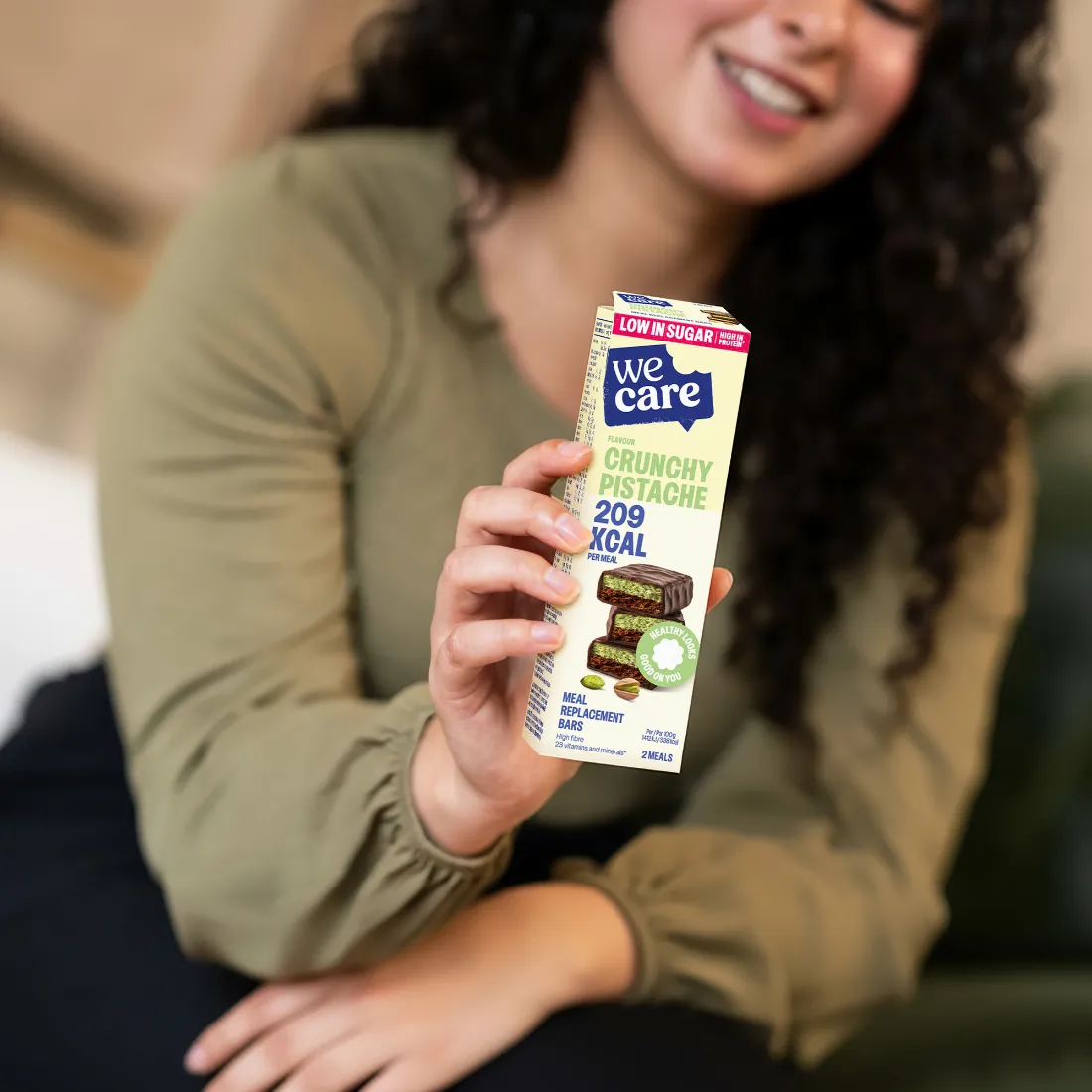 WeCare Bars Crunchy Pistache (2 stuks) - image 3