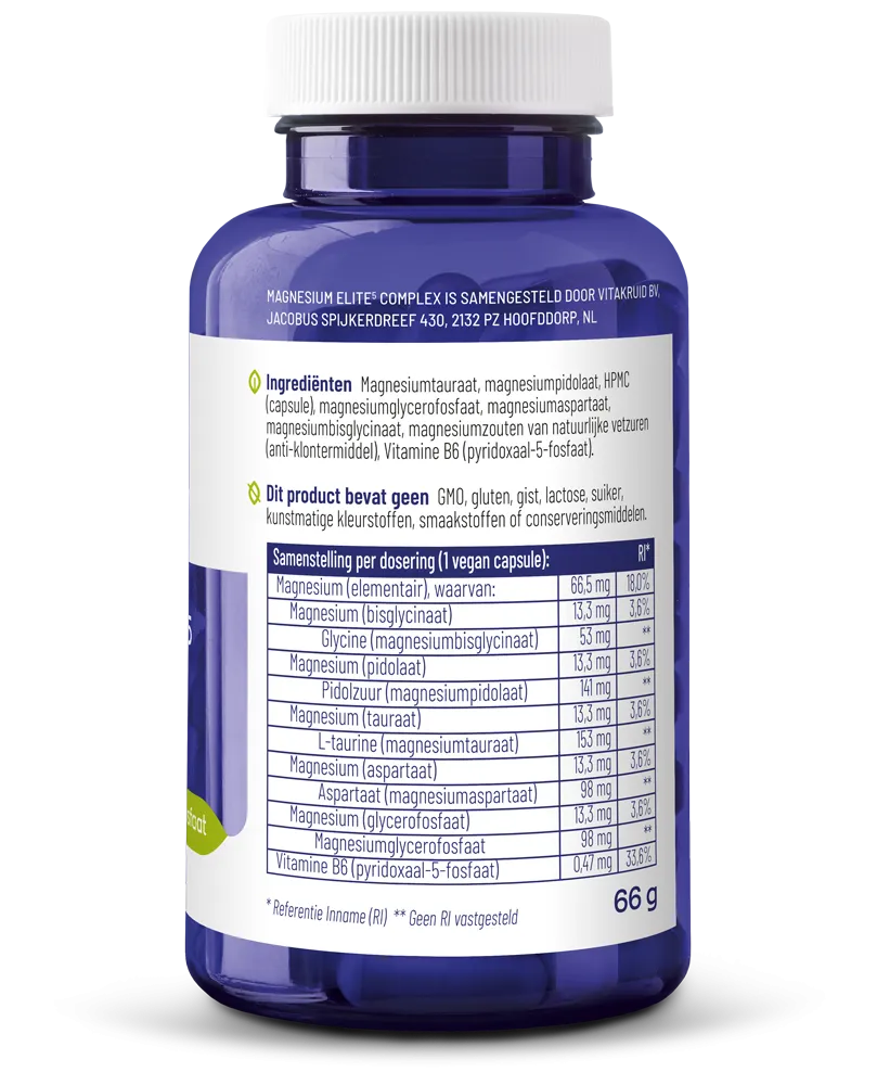 Vitakruid Magnesium Elite5 Complex (90 vega capsules)