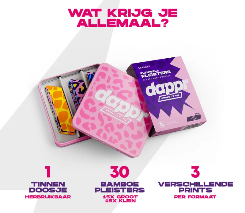 Dappr Sensitive Pleisters Savanne (30 stuks) - image 2