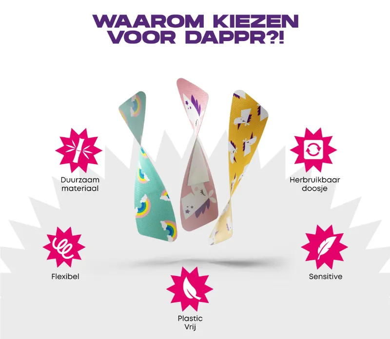 Dappr Sensitive Pleisters Unicorn (30 stuks) - image 3