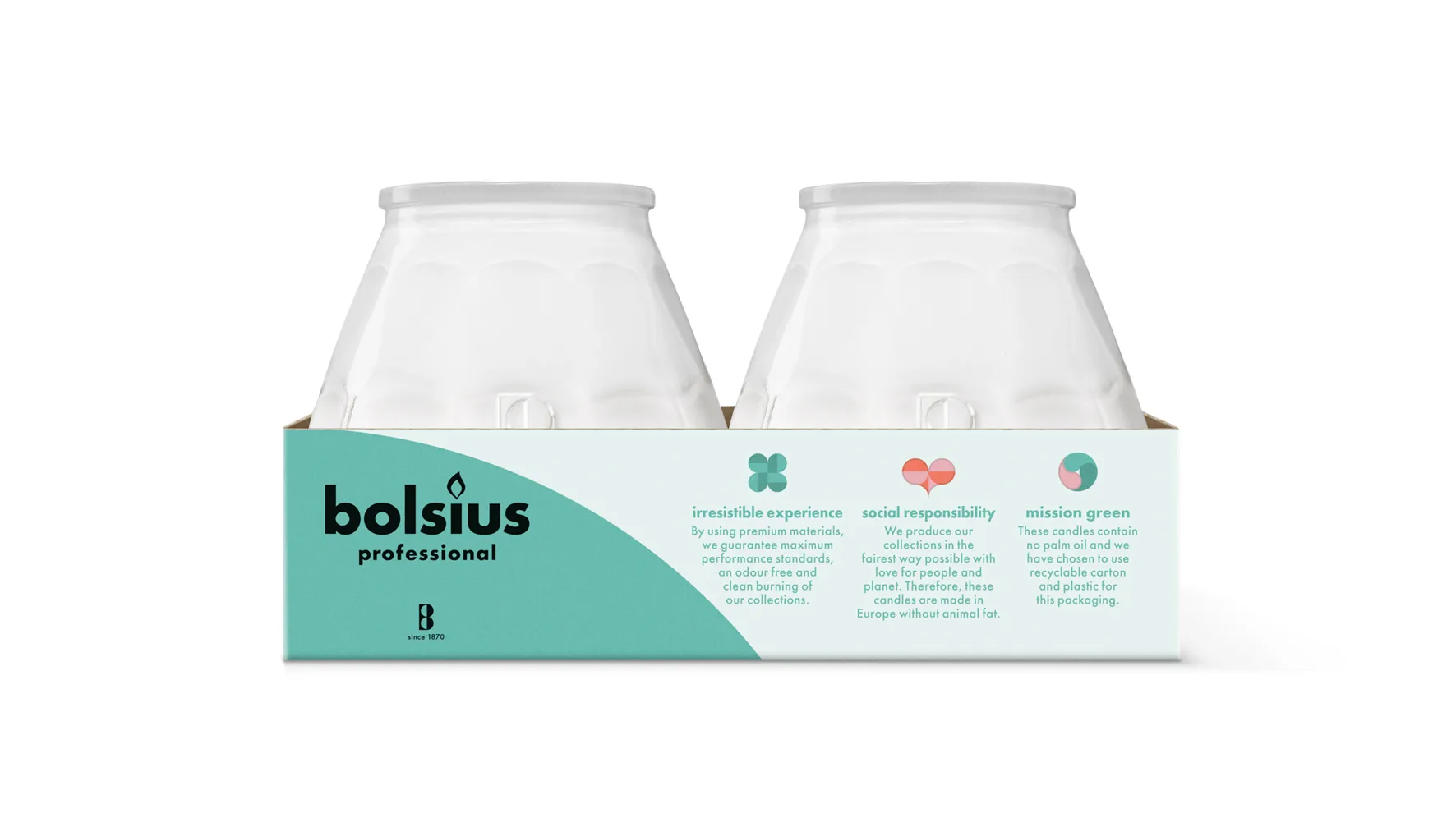 Bolsius Horeca Twilight 104/99 Wit (6 stuks) - image 2