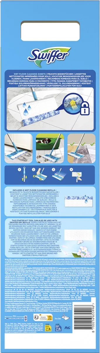 Swiffer Sweeper Wet Kit + Navulling (1 set)