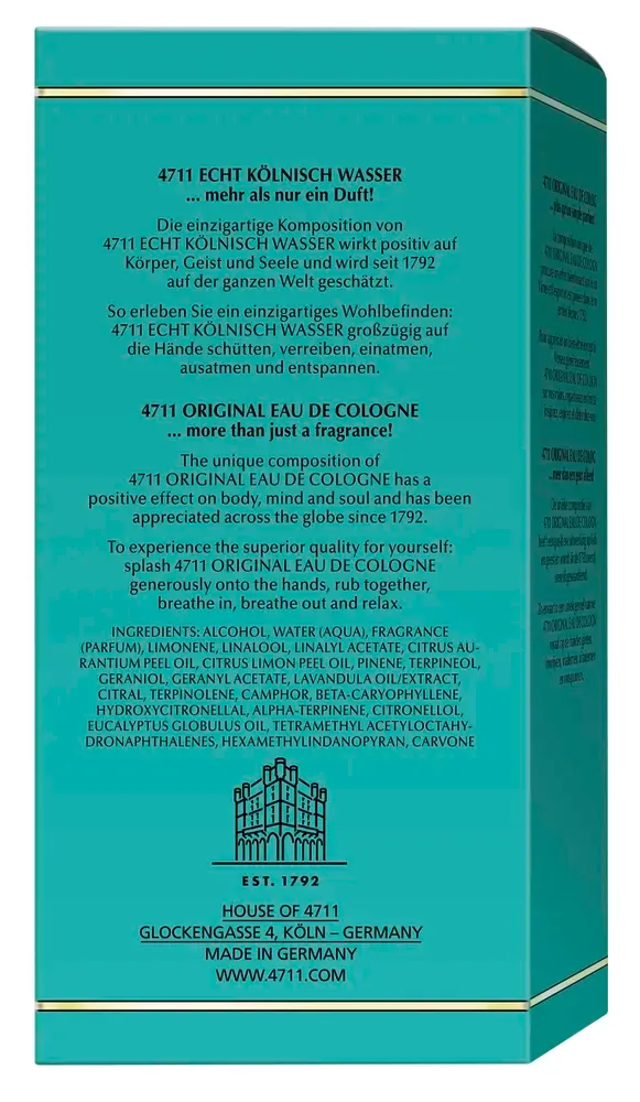 4711 Original Eau De Cologne Splash (100 ml) - image 2