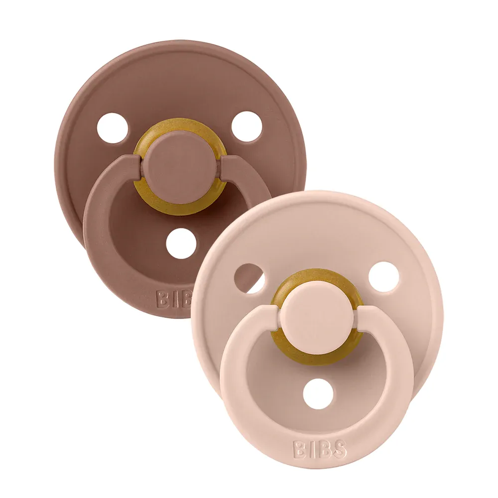 Bibs Fopspeen 0-6 Maanden Symmetrical Woodchuck/blush (2 stuks) - image 2