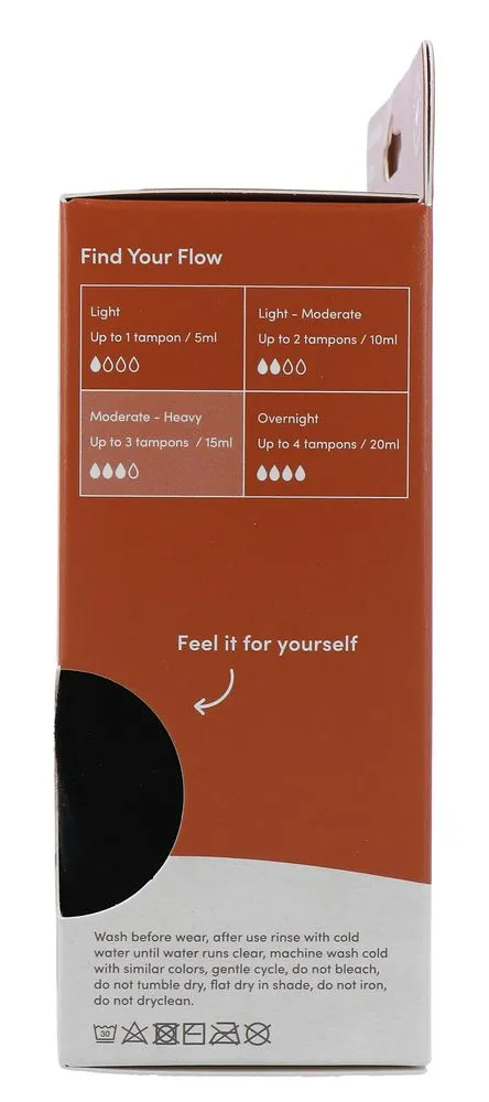 Boody Menstruatieondergoed Bikinislip Zwart Normaal/hevig Maat XL (1 stuk) - image 8