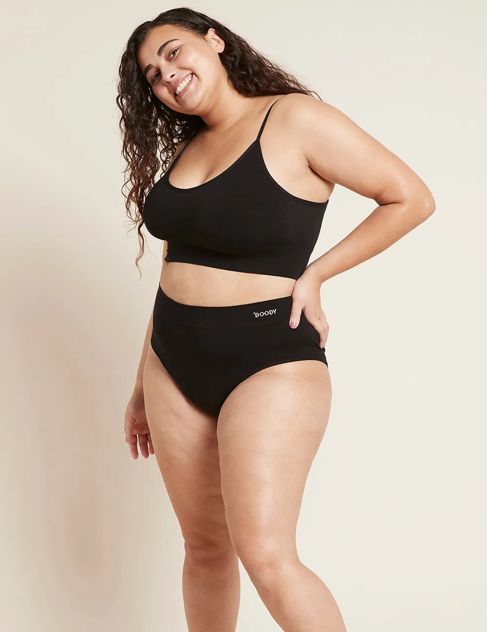 Boody Menstruatieondergoed Tailleslip Zwart Licht/normaal Maat M (1 stuk)