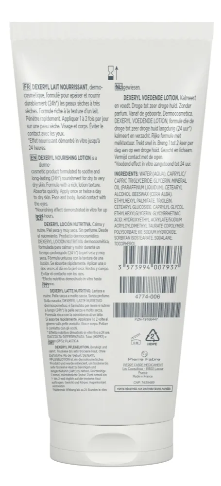 Dexeryl Nourishing Lotion Fragrance Free (200 ml)