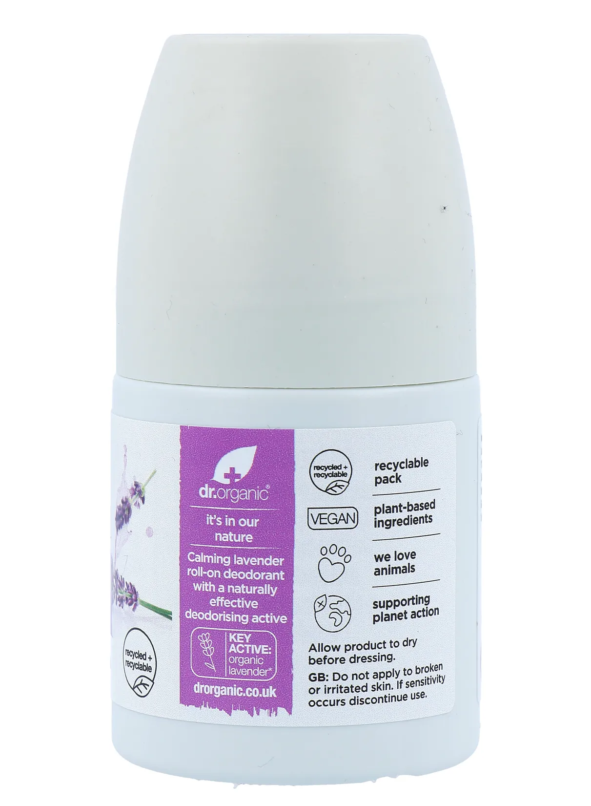 Dr Organic Lavender Deodorant Roll-on (50 ml)