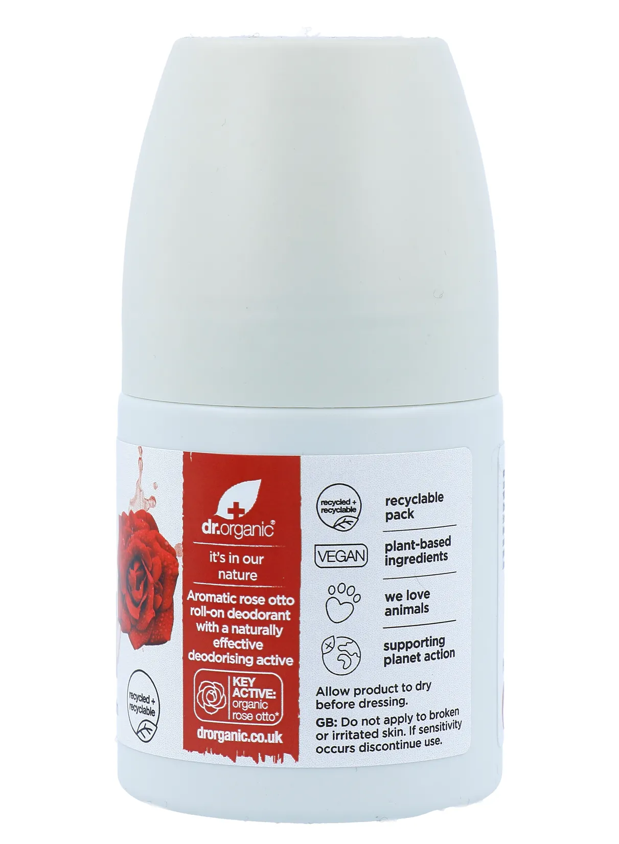 Dr Organic Rose Otto Deodorant Roll-on (50 ml)