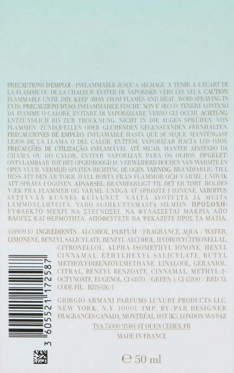 Giorgio Armani Acqua Di Gioia Woman Eau De Parfum (50 ml) - image 3