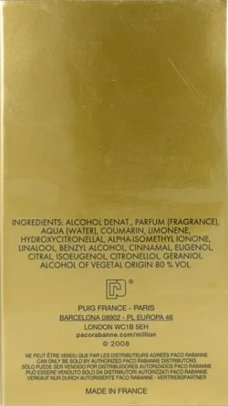 Paco Rabanne 1 Million Eau De Toilette (50 ml)