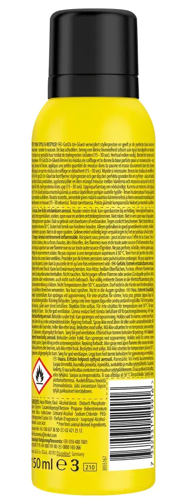 Schwarzkopf Got2b Scharwzkopf Got2b Un-glued Styling Remover Foam (150 ml)