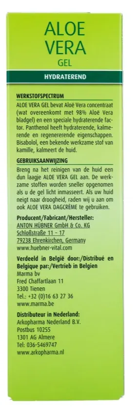 Hubner 98% Puur Aloe Vera Gel (100 ml) - image 2