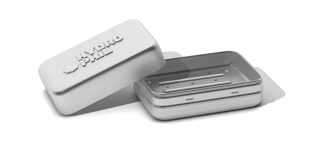 Hydrophil Zeepdoos Aluminium (1 stuk)