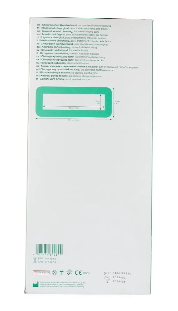 Lohmann & Rauscher Curapor Wondverband 10x25cm (50 stuks)