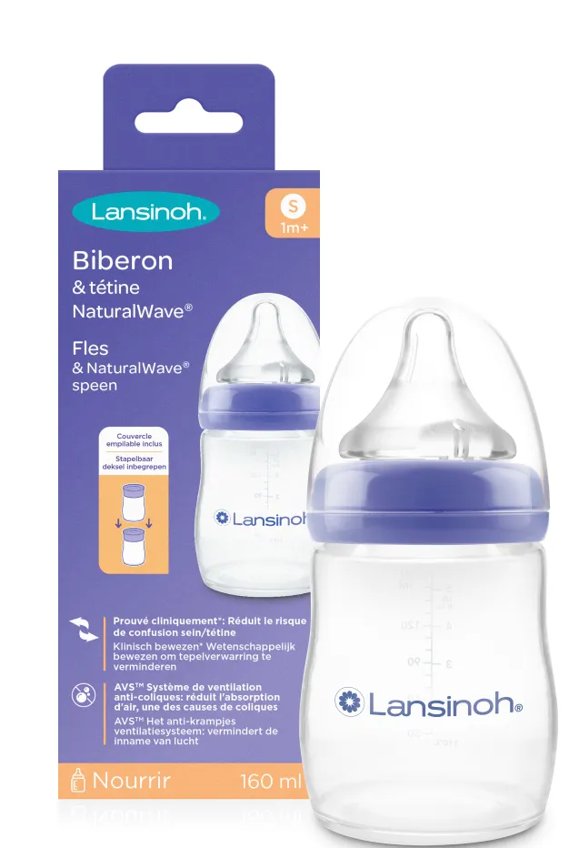 Lansinoh Natural Waves Drinkfles (1 stuk)