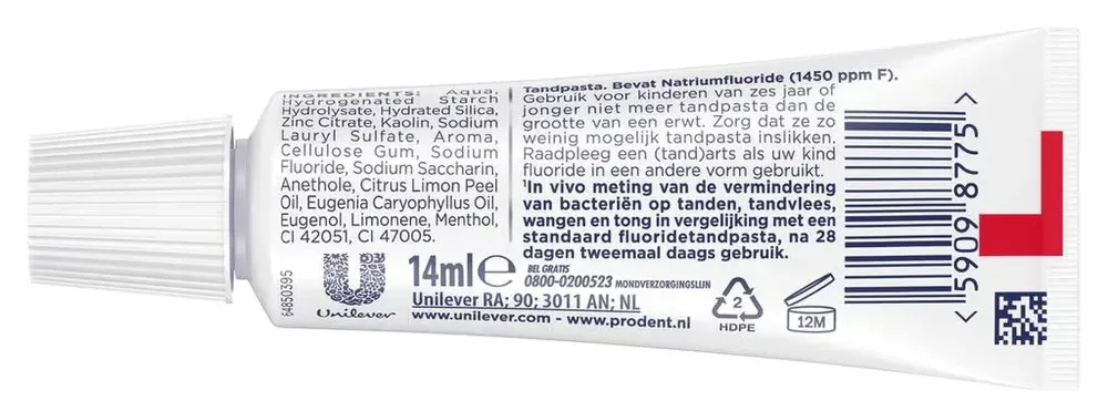 Prodent Complete Bescherming Tandpasta (14 ml)