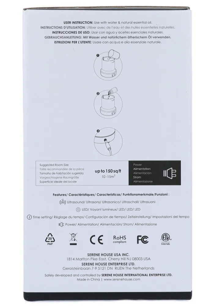 Serene House Serene Glazen Diffuser Astro Wit (1 stuk)