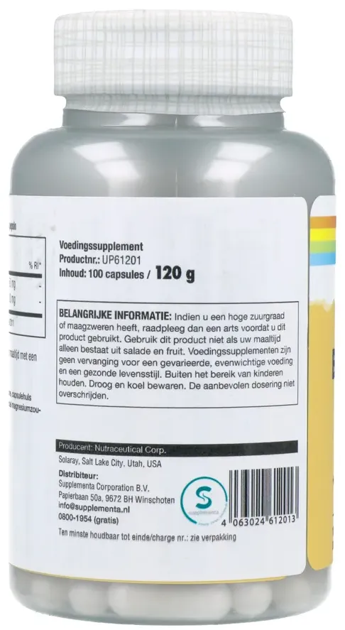 Solaray Betaine Hci 650mg Capsules (100 capsules) - image 2
