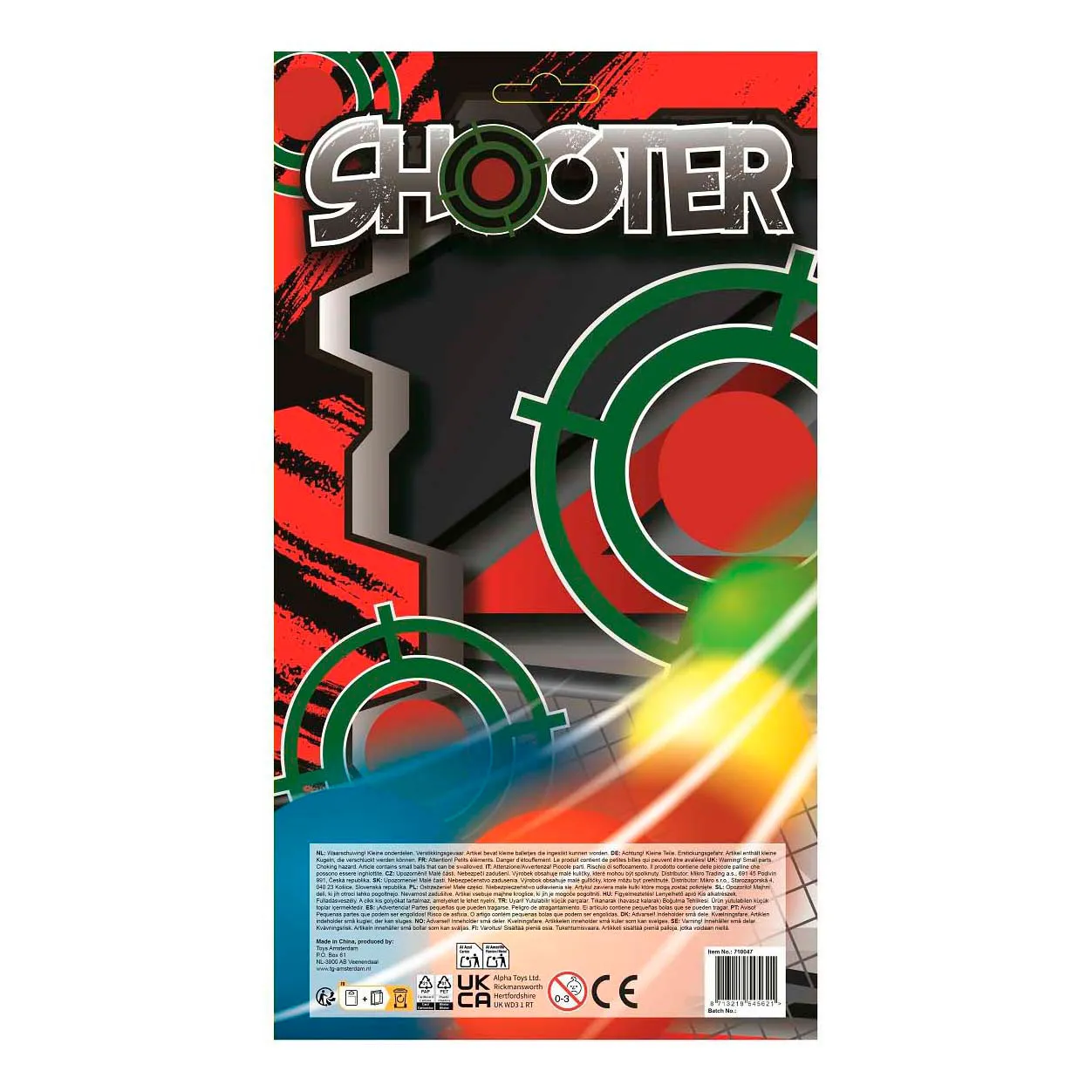 Van Manen Pistool met 11 Zachte Balletjes (1 stuk)