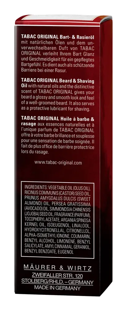 Tabac Original Baard & Scheer Olie (50 ml) - image 2