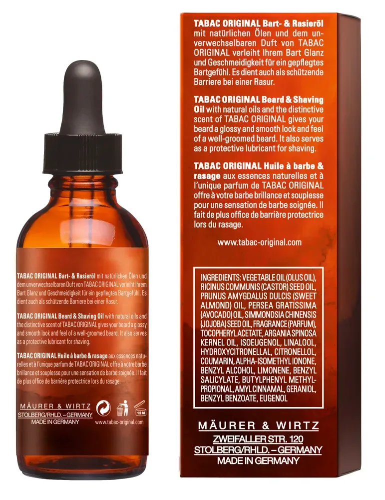 Tabac Original Baard & Scheer Olie (50 ml) - image 4